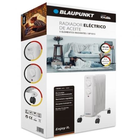 Blaupunkt Radiador de Aceite BP1015 1000W 5 Elementos